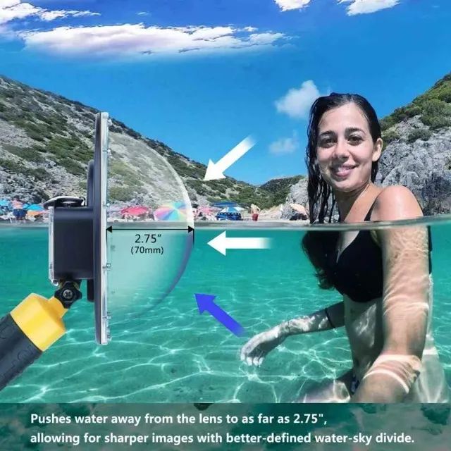 Dome Telesin 6 Polegadas (com gatilho) para GoPro Hero modelos 9/10/11/12