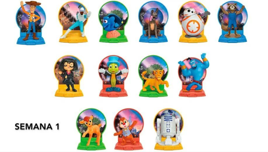 Disney 50 anos Mcdonalds Mc lanche -  Semana 1