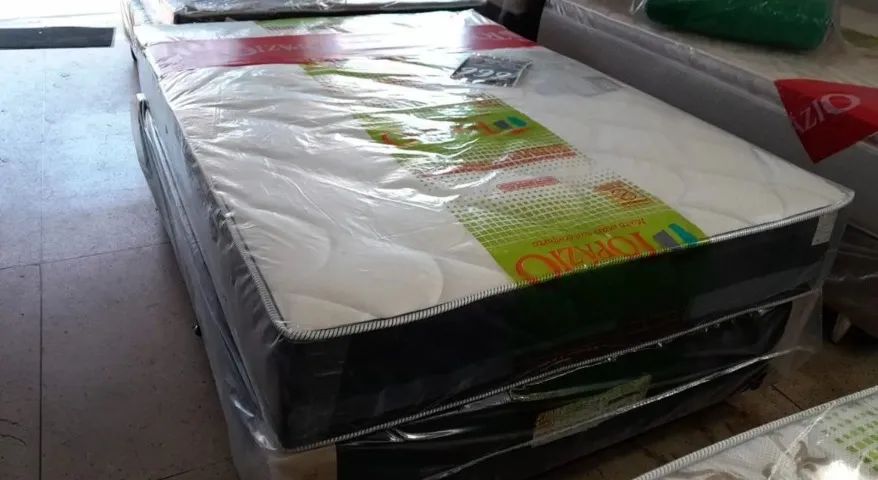 cama box casal scalibur preta 