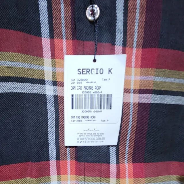 Camisa Sergio K Xadrez Marrom [Nova] - Foto 4