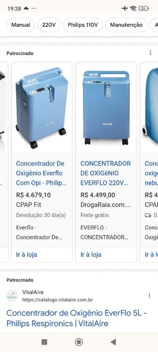 Concentrador de Oxigênio EverFlo 5L - Philips Respironics