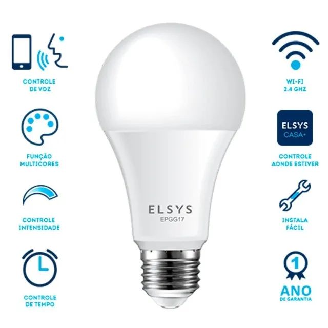 Lâmpada Inteligente LED Elsys EPGG23 9W - Foto 4