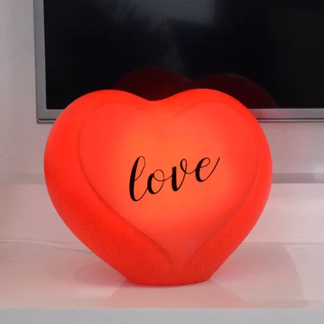 CORAÇÃO LOVE LUMINARIA VERMELHO   