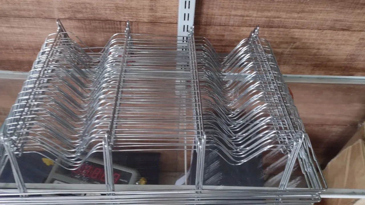 Escorredor Aço Inox para louças e talheres