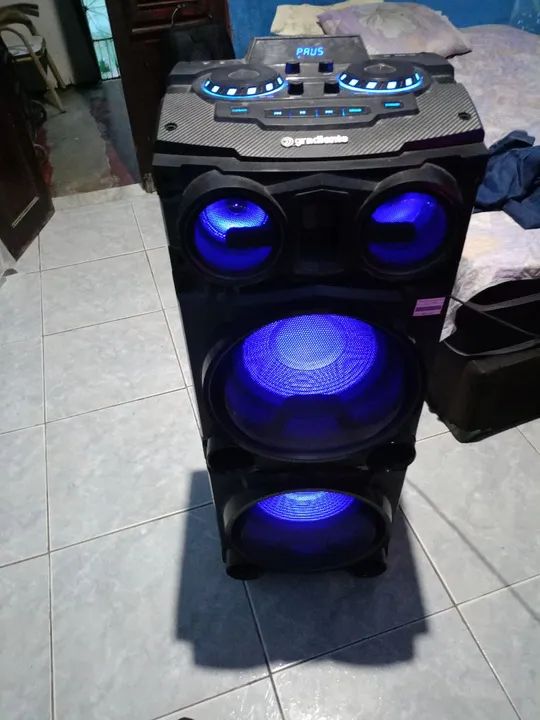 Caixa de som Bluetooth com rodinha - Foto 2