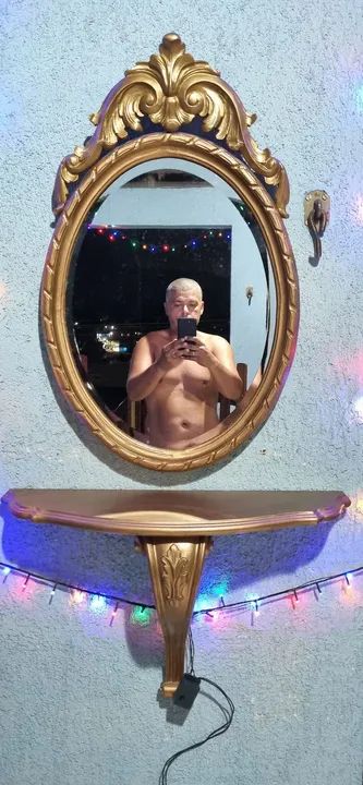 Espelho de Parede Decorativo com Moldura Dourada - Foto 3