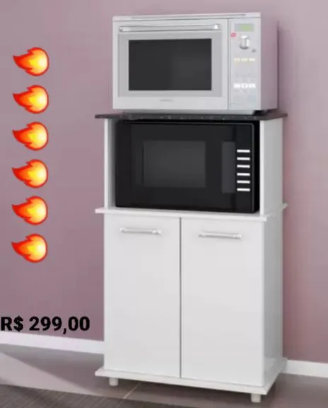 BALCÃO MULTIUSO PARA MICROONDAS: TÁ NA QUEIMA!!!