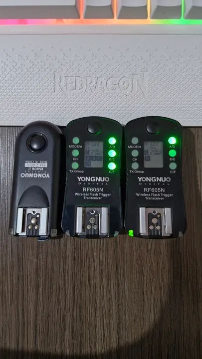 Kit de Flash Wireless Yongnuo Nikon 2 RF605N 1 RF603N