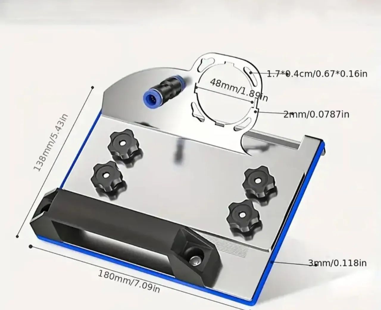   45° Graus Base de corte para serra de bancada, Esmerilhadeira 