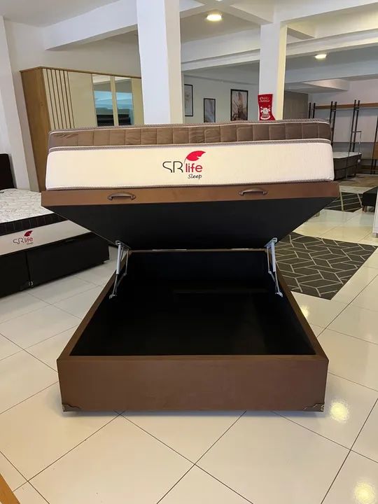 Cama Casal com Base Baú  - Foto 6