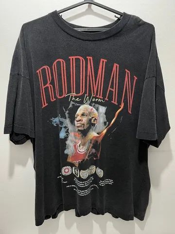 Camisa Preta Rodman NBA