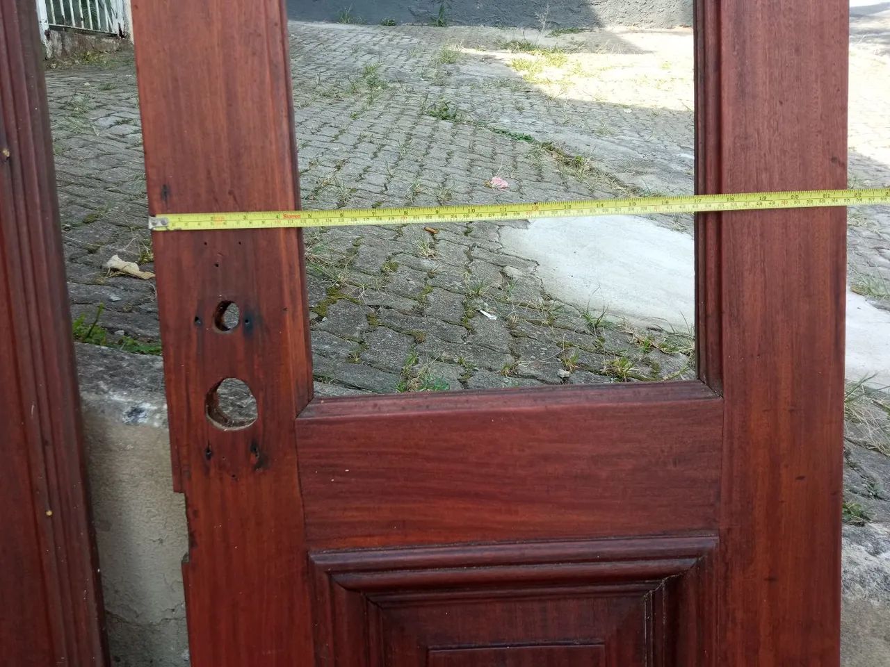 Porta dupla de madeira de demolição | Retirar no local  - Foto 2