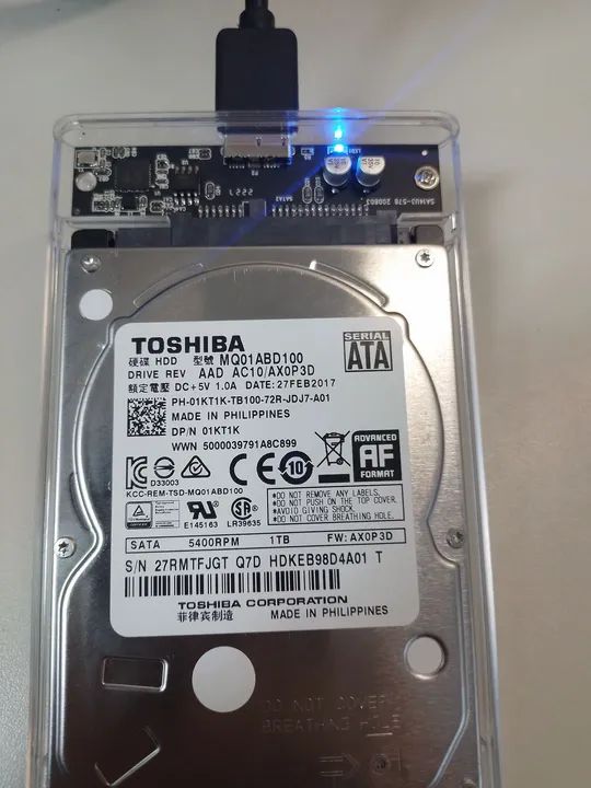 HD notebook 1TB - Foto 2