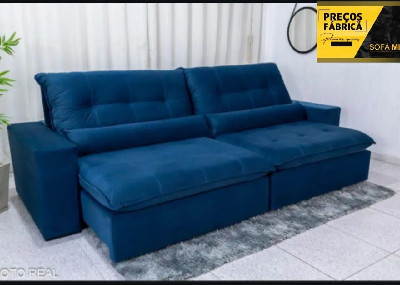 SOFÁ 2.10mts RETRÁTIL E RECLINÁVEL   - Foto 3