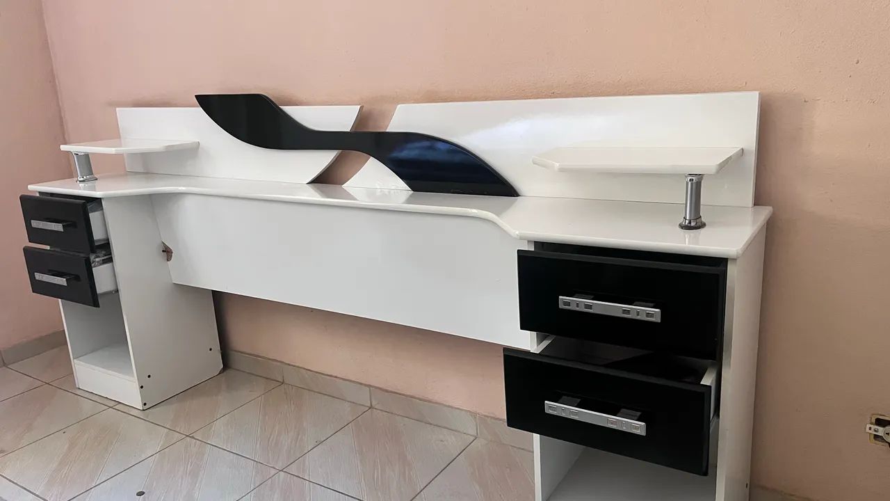 Cabeceira Cama de Casal - Com 4 gavetas  - Foto 4