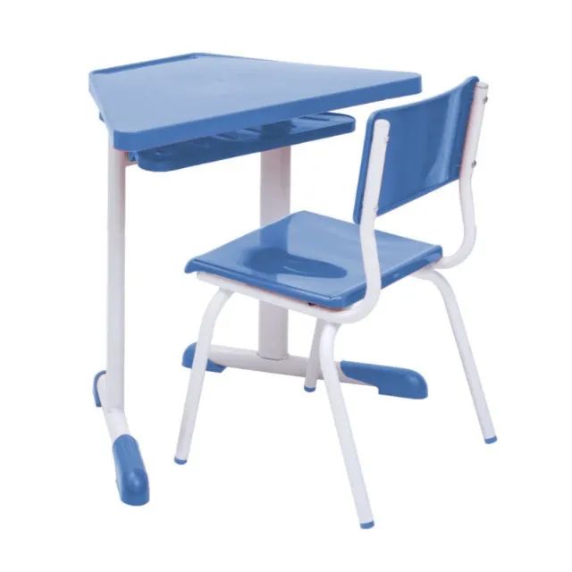 Mesa com Cadeiras Hexagonal Infantil 2 a 6 Anos Realplast Resistente Modelo 41006 - Foto 4