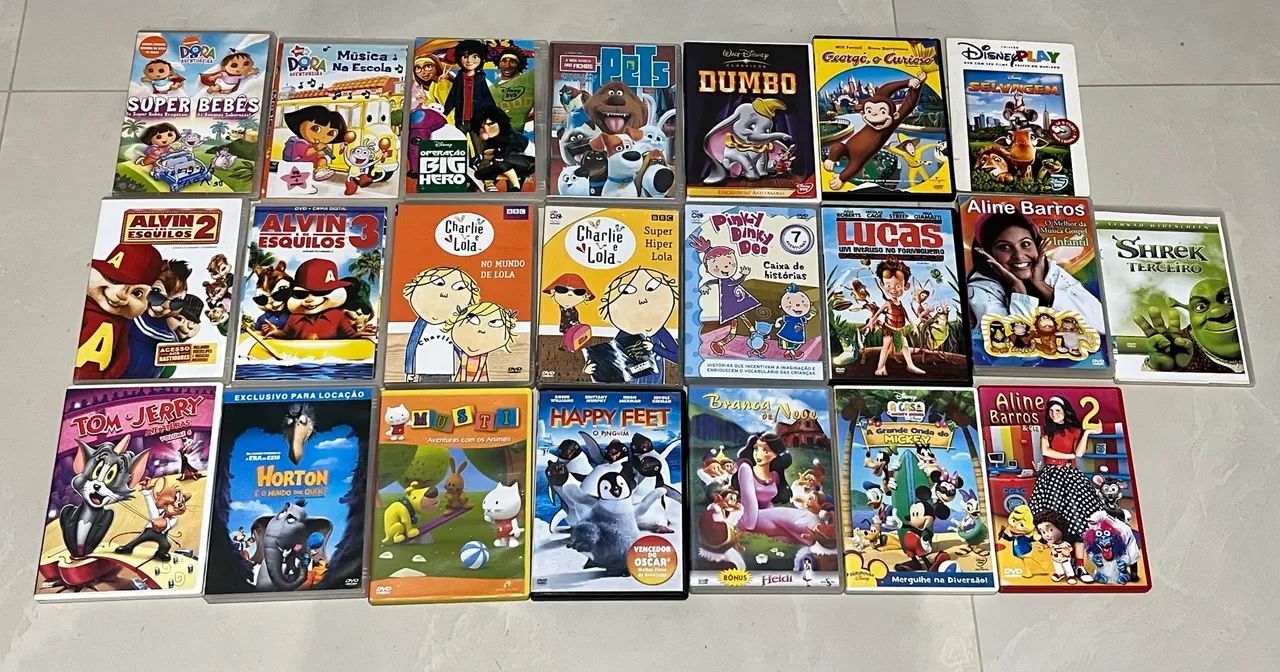 Lote de DVDs de Desenhos Infantis e Filmes  - Foto 2