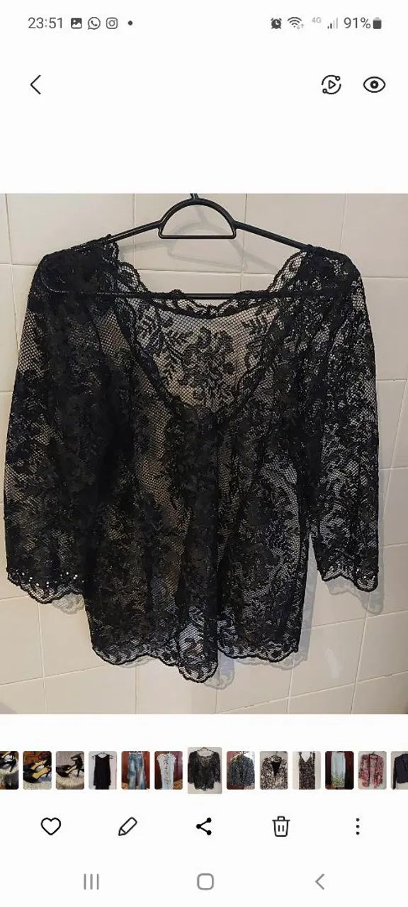 Blusa de renda