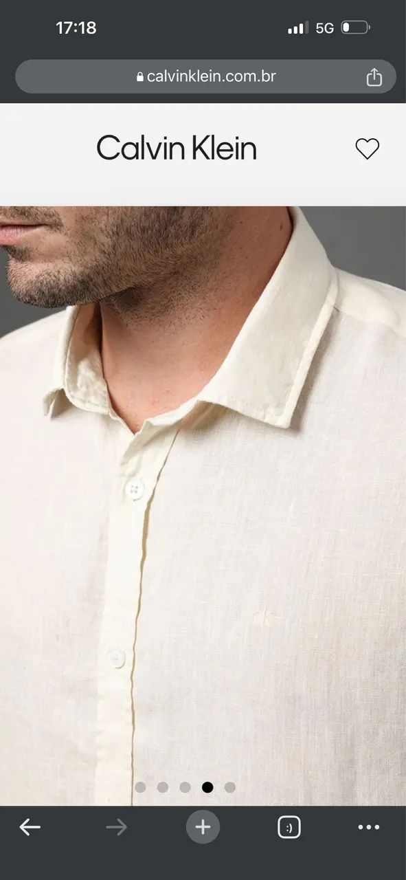 Camisa linho Calvin Klein  - Foto 2