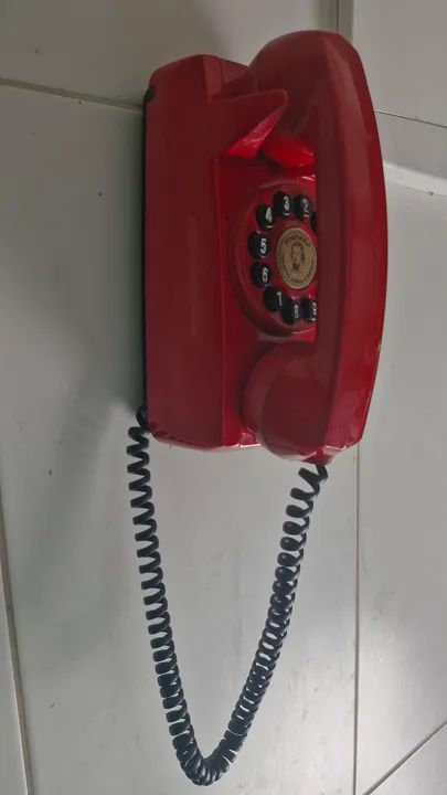 Telefone Fixo Vintage Vermelho - Foto 5