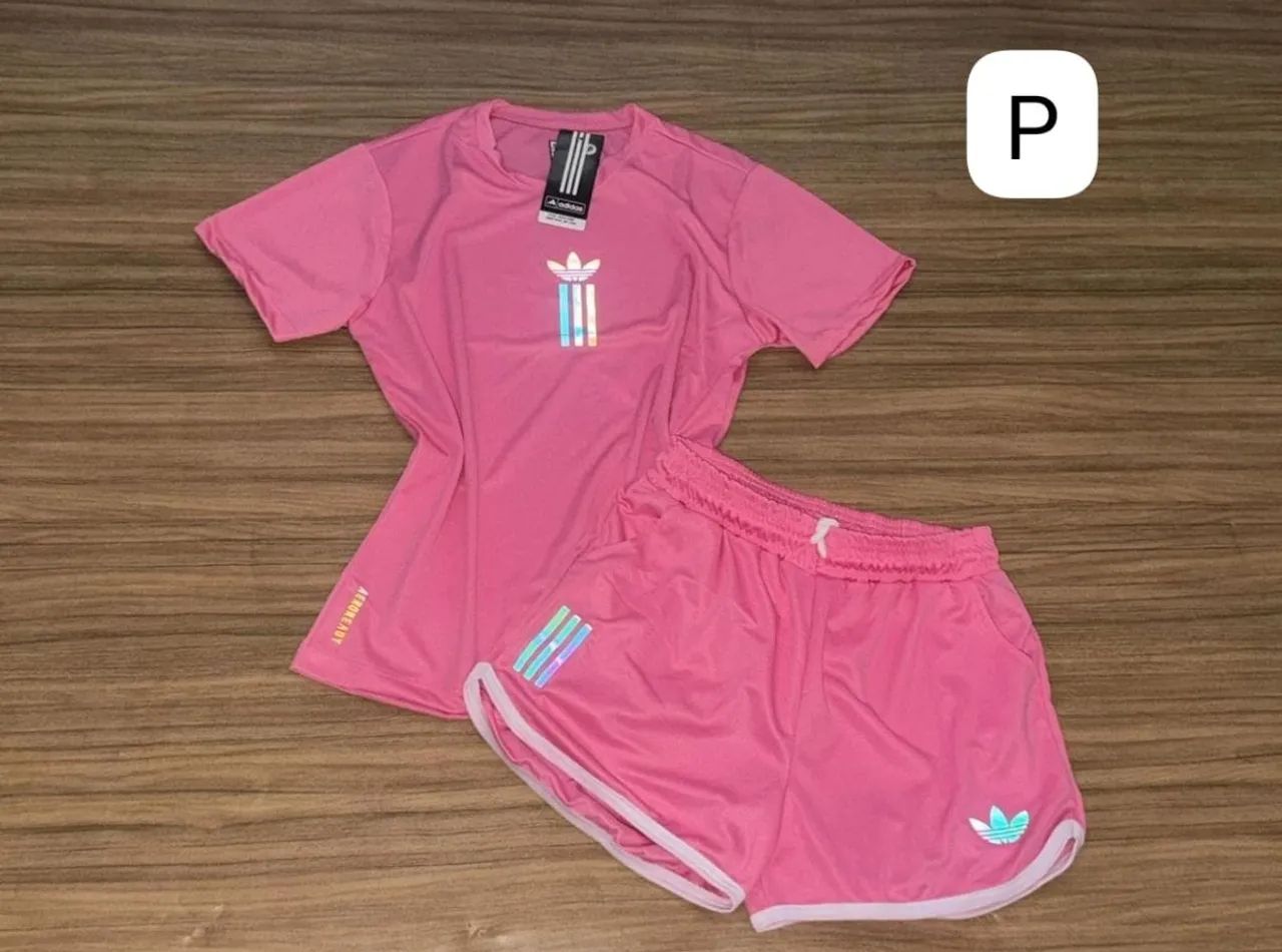 Conjunto Adidas feminino Vermelho - Foto 5