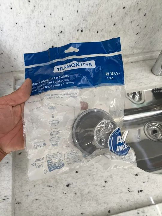 Válvula pra cuba de Cozinha 100% Tramontina  - Foto 4