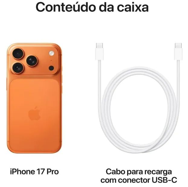 iPhone 17 Pro 512gb - Laranja-cósmico - Celulares e Smartphones