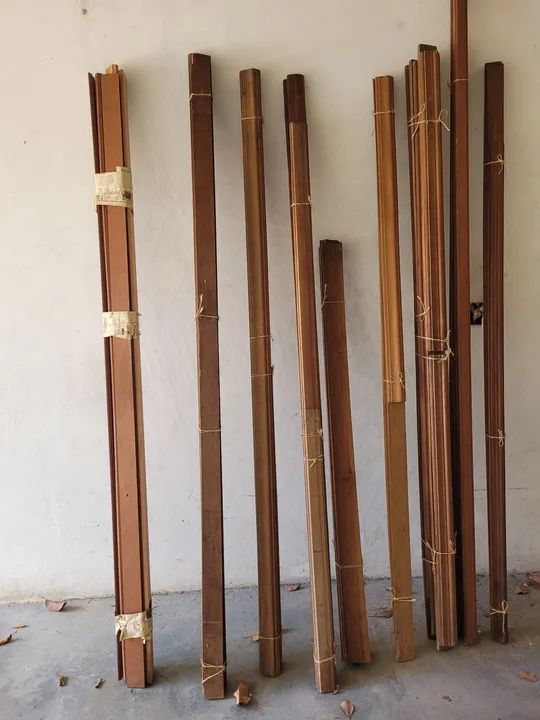 Porta madeira 80cm maciça mogno. - Foto 5