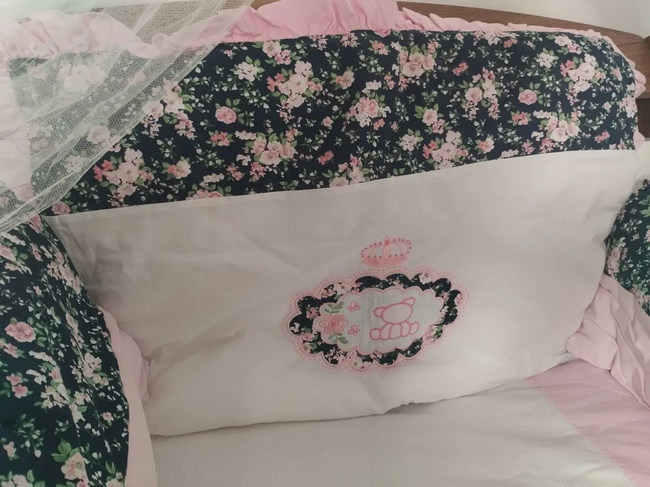Kit berço para menina com 5 peças  - Foto 2