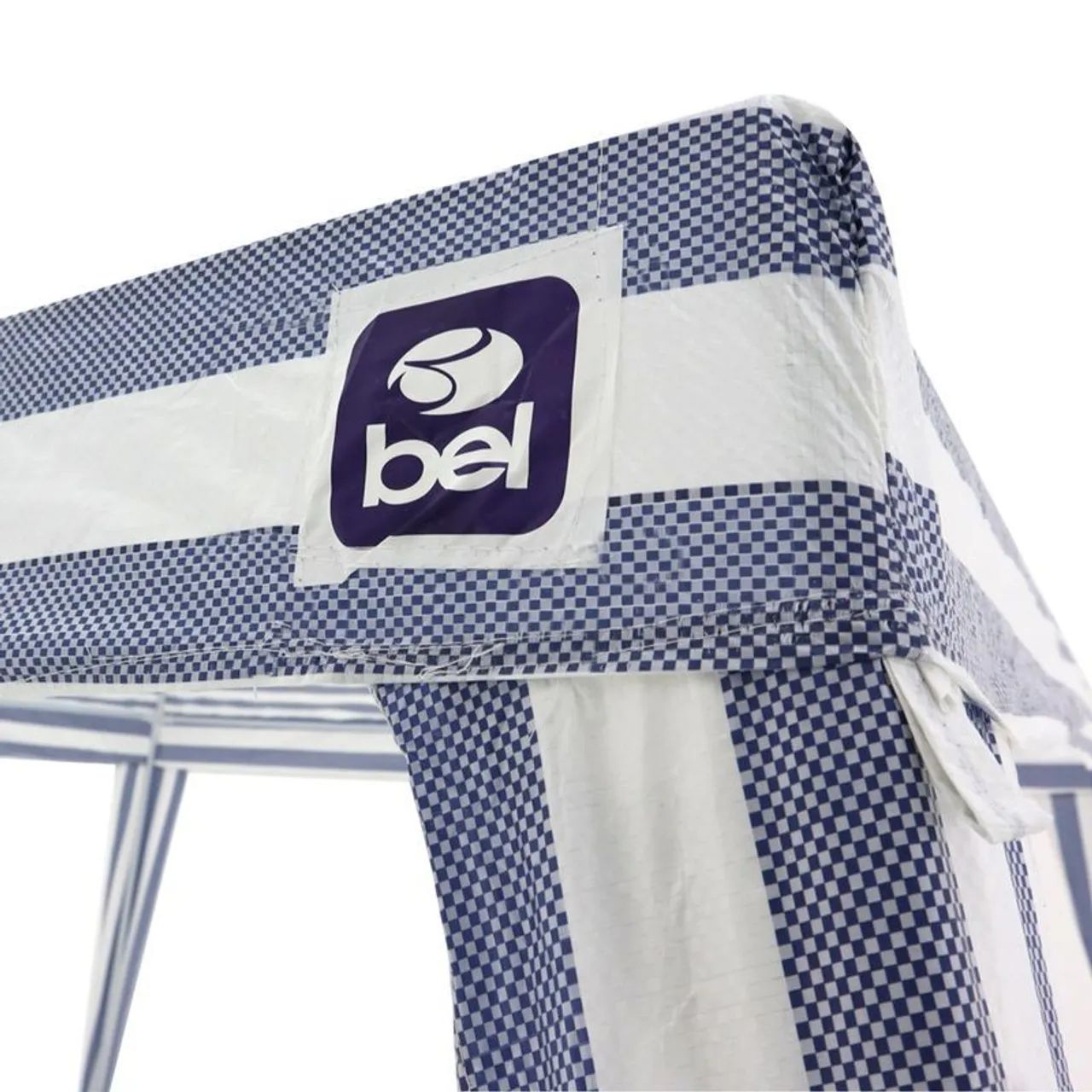 Tenda Gazebo Tubular 3m x 3m Polietileno Azul e Branca Bel - Foto 2