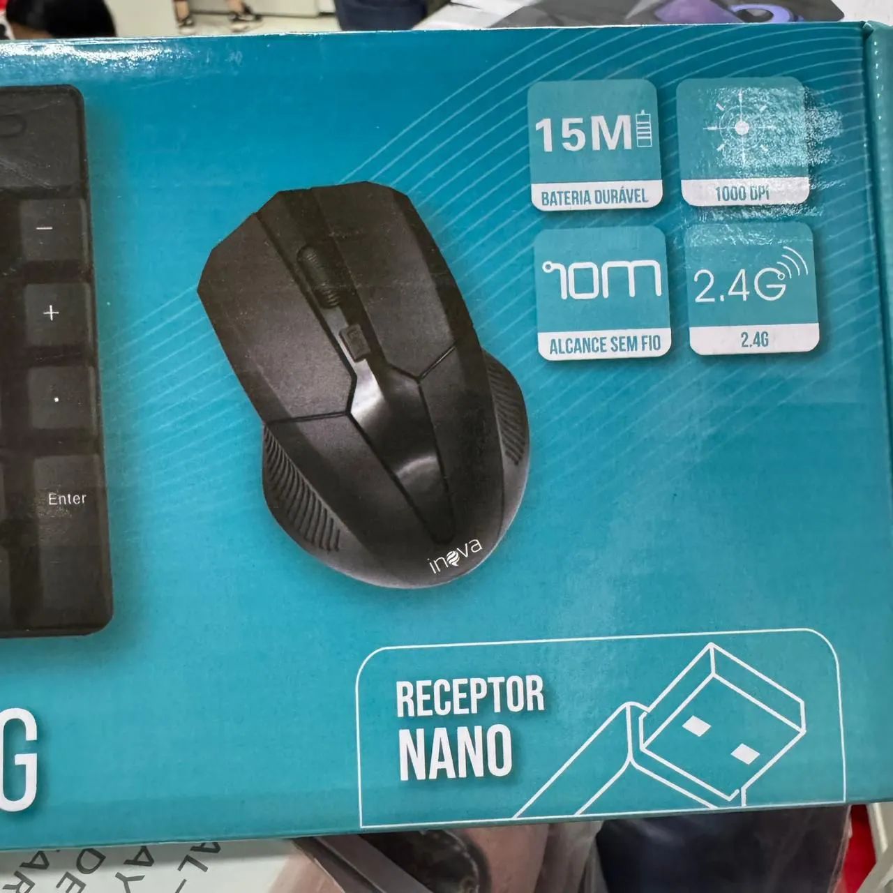 Kit teclado e mouse sem fio  - Foto 2