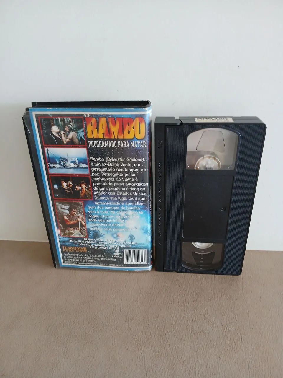Fita VHS Rambo - Programado para Matar - Dublado - Rarissima 64289865012994121