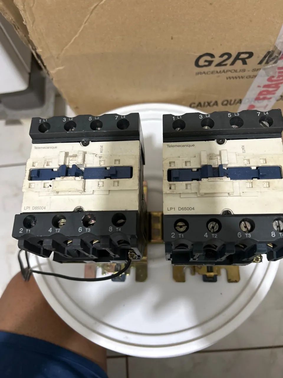 Contator Telemecanique Lc1 D65, 220V DC - Foto 3