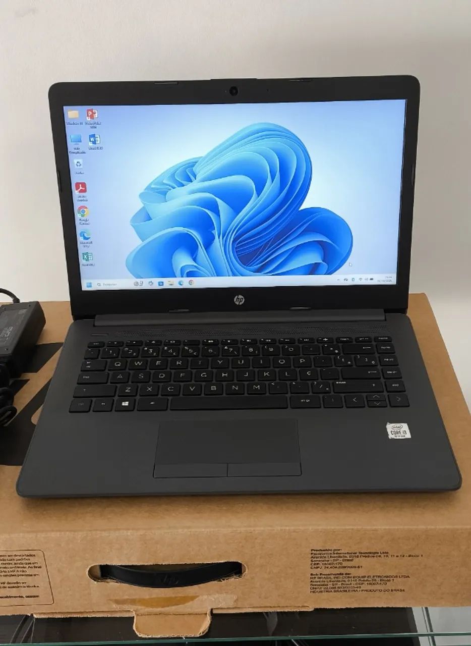 Notebook HP 246 G7 Intel Core i3-1005G1 RAM 8GB SSD 240GB