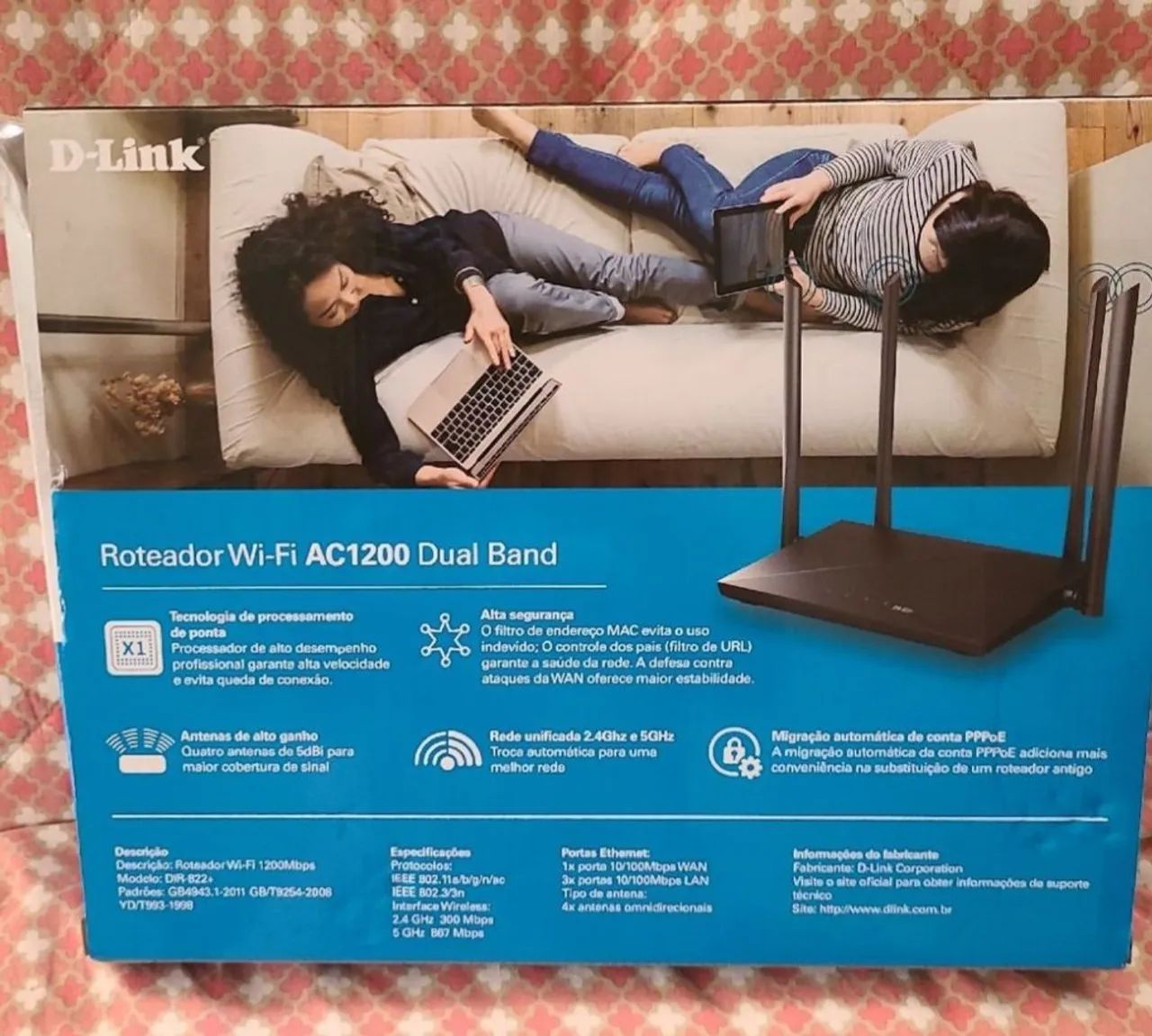 Roteador Wi-Fi D-Link AC1200 Dual Band - Foto 5