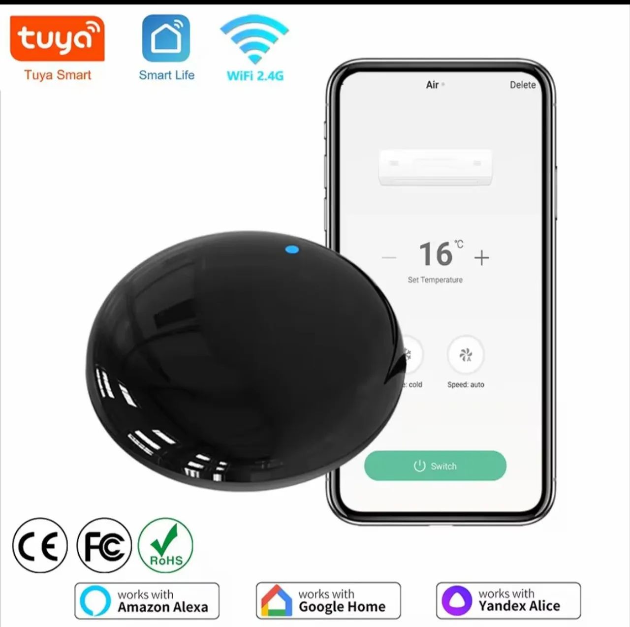 Hub Smart Tuya WiFi 2.4G compatível com Alexa e Google Home - Foto 2