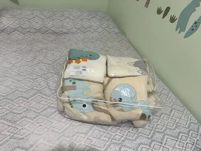 Kit de Berço Americano 10 Peças - Tema Dinossauro  - Foto 4