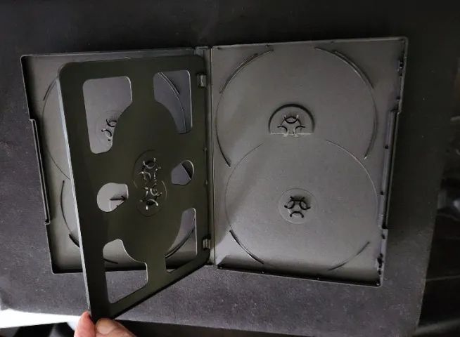 Estojo plástico DVD-BOX sextuplo (para 6 DVD's) preto - CAIXA COM 30 - Foto 4