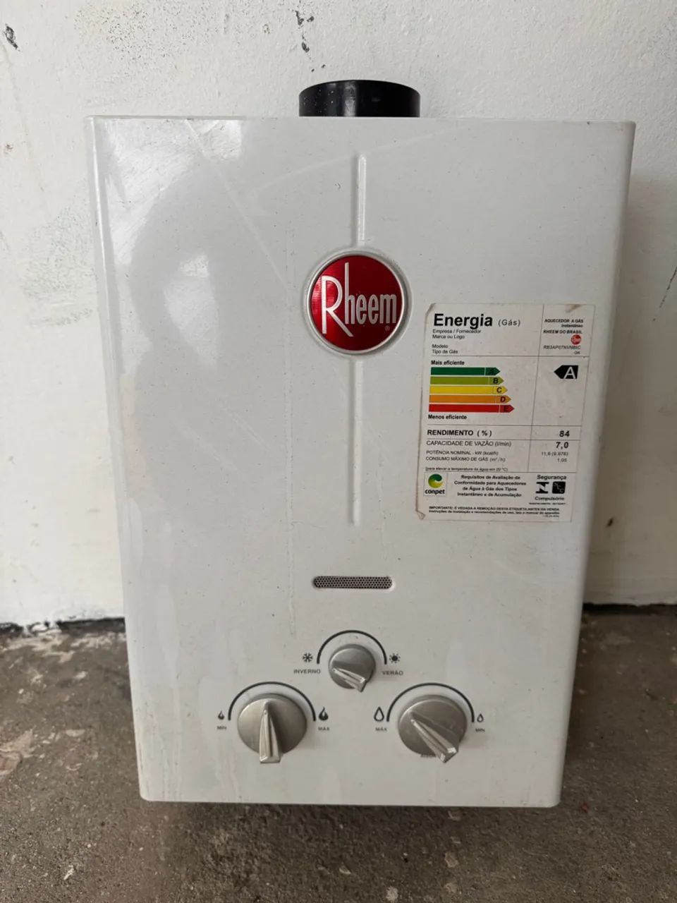 Aquecedor a gás Rheem 7,0L