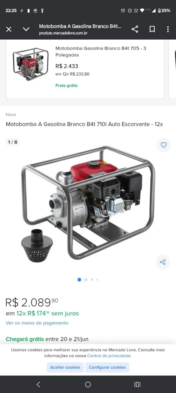 Motobomba A Gasolina