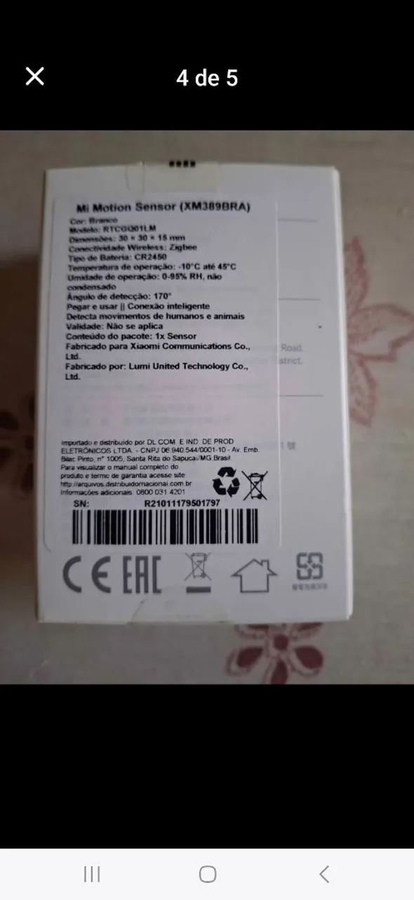 Sensor de Movimento Mi Smart Sensor (Xiaomi)