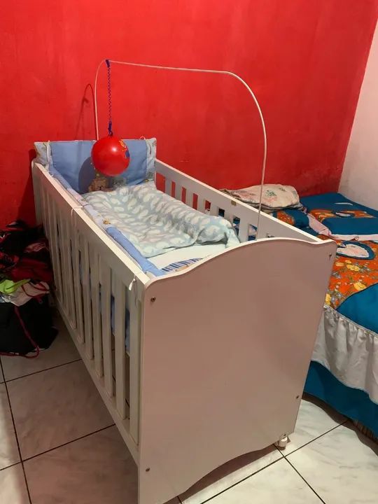 Berço Infantil Branco - Ótimo estado!
