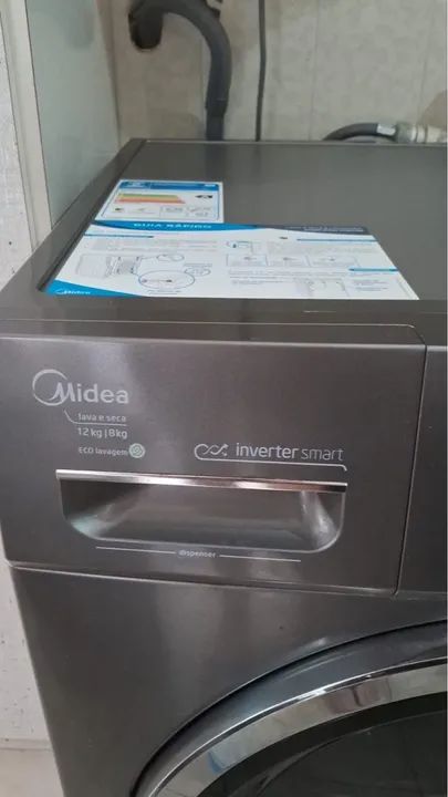 Lava e Seca Midea 12kg Inox - Impecável!!! - Foto 4