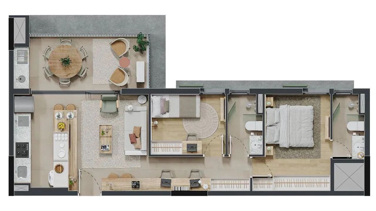 NEST VILA IPOJUCA - APARTAMENTOS - Foto 13