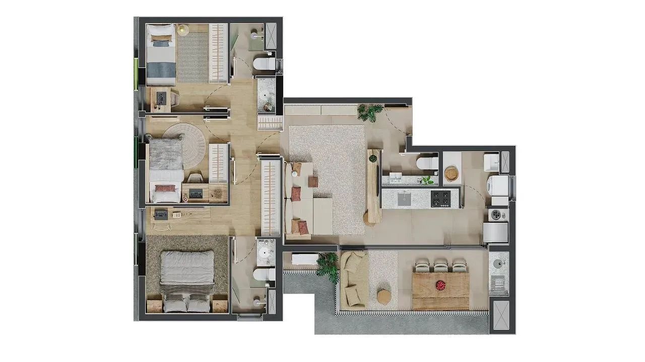 NEST VILA IPOJUCA - APARTAMENTOS - Foto 14