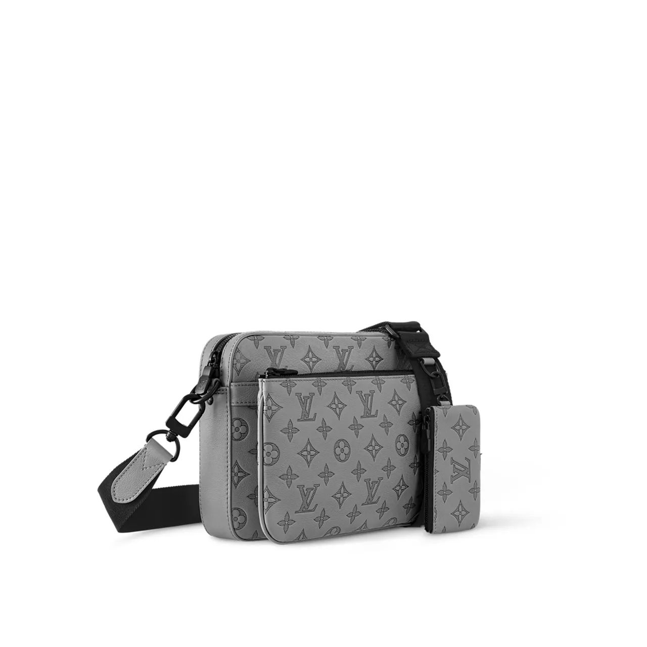 Bolsa Louis Vuitton Crossbody Cinza (clone) - Foto 3
