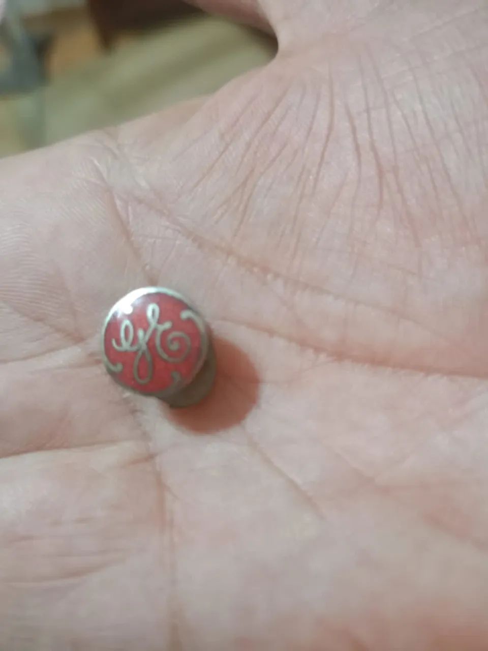 Pin antigo esmaltado ferrovia general eletric  - Foto 2