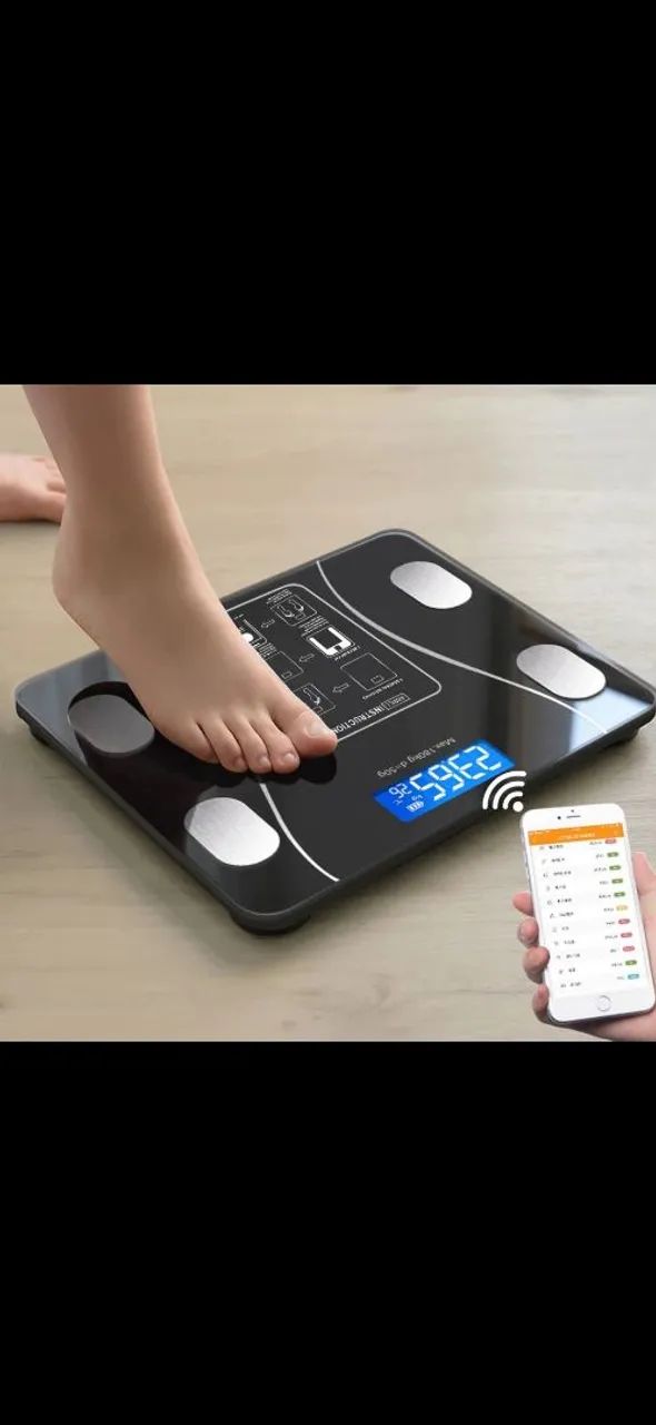 Balança Digital Smart com Monitoramento Corporal