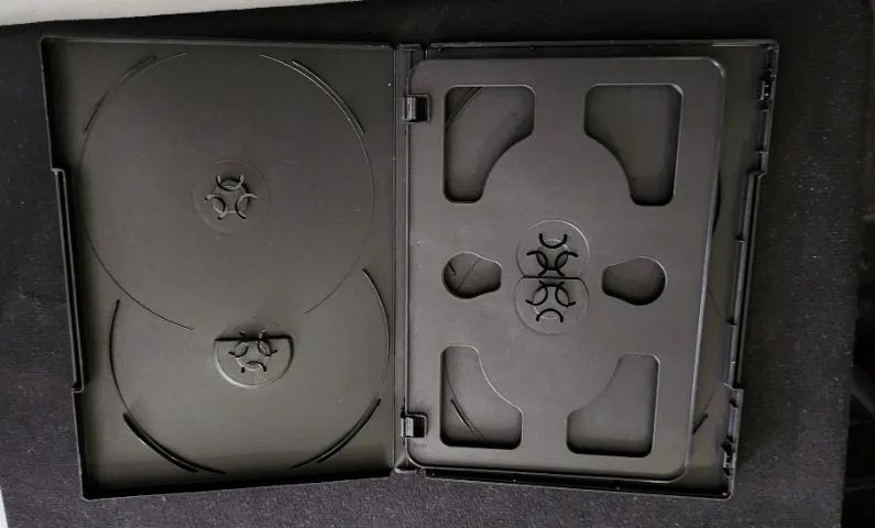 Estojo plástico DVD-BOX sextuplo (para 6 DVD's) preto - CAIXA COM 30 - Foto 3