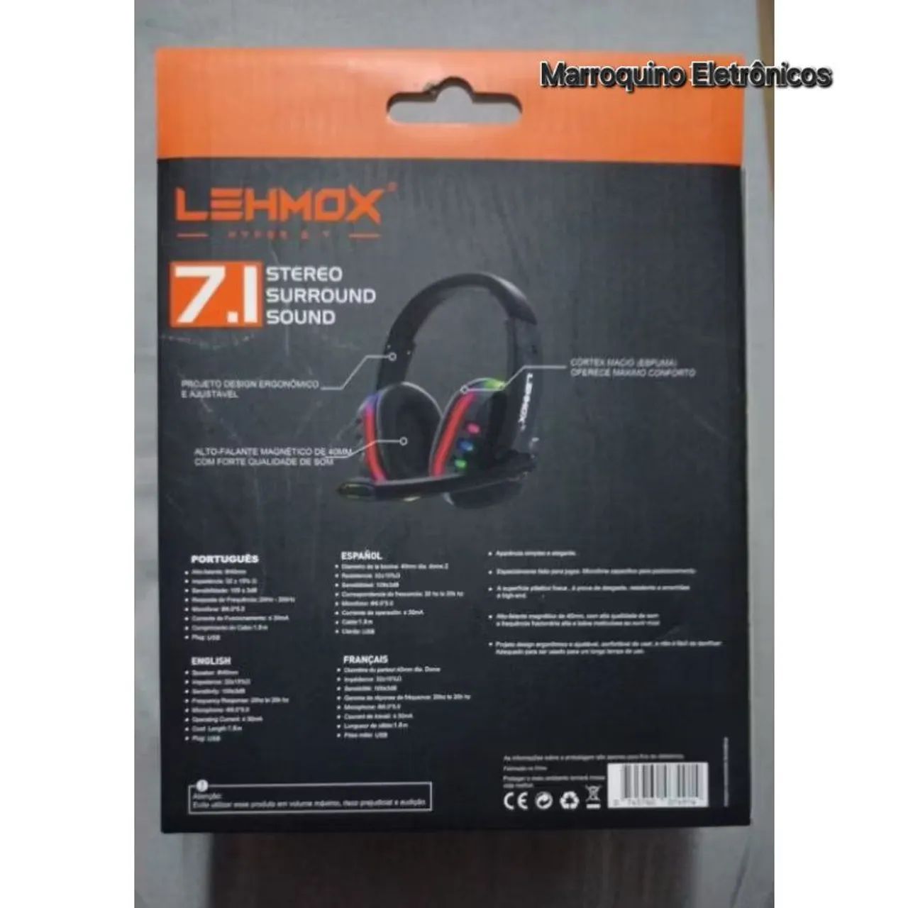 Headset Gamer Lehmox Lef-1040 7.1 Wireless - Foto 5
